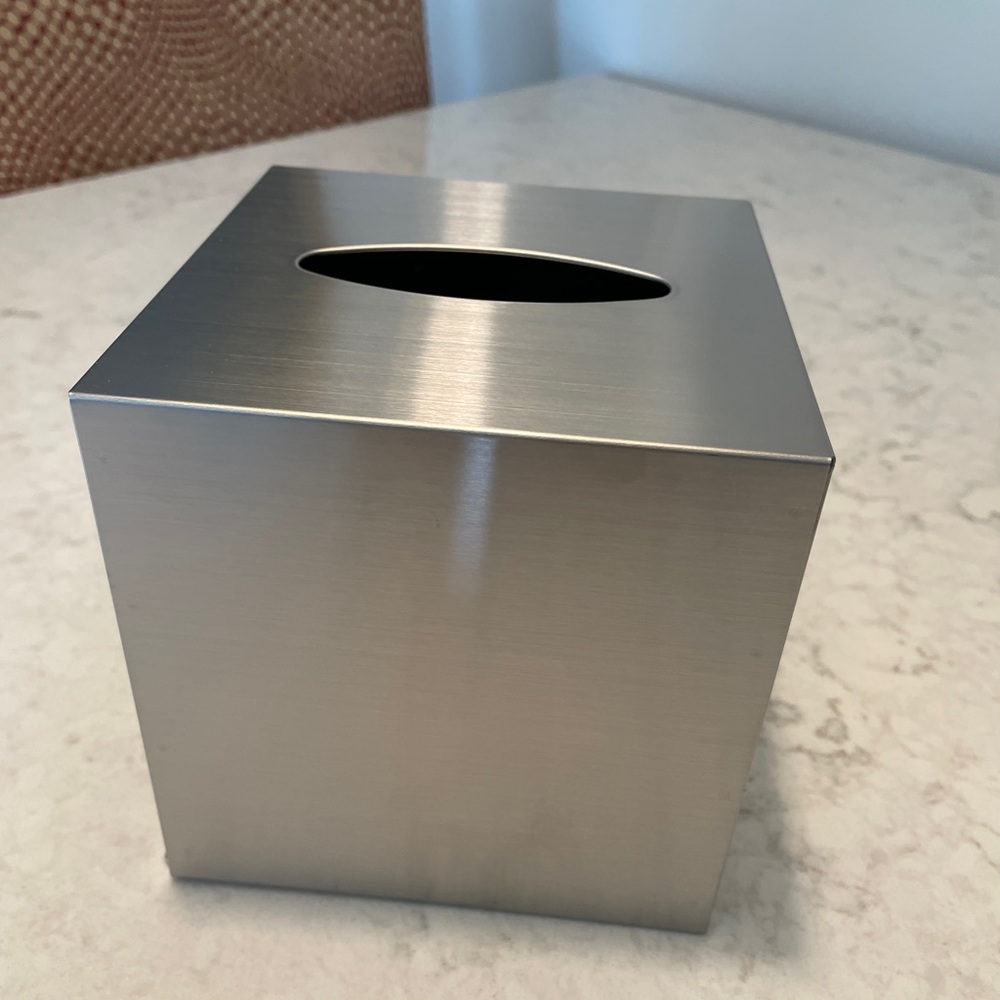 Blomus Nexio Tissue Box Cover - Brushed Stainless